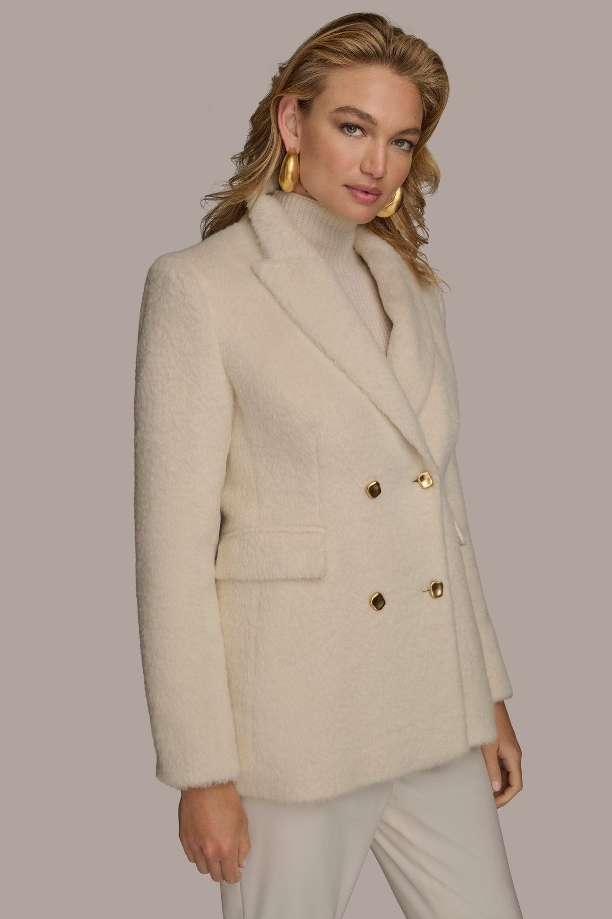 WOOL COAT - IVORY
