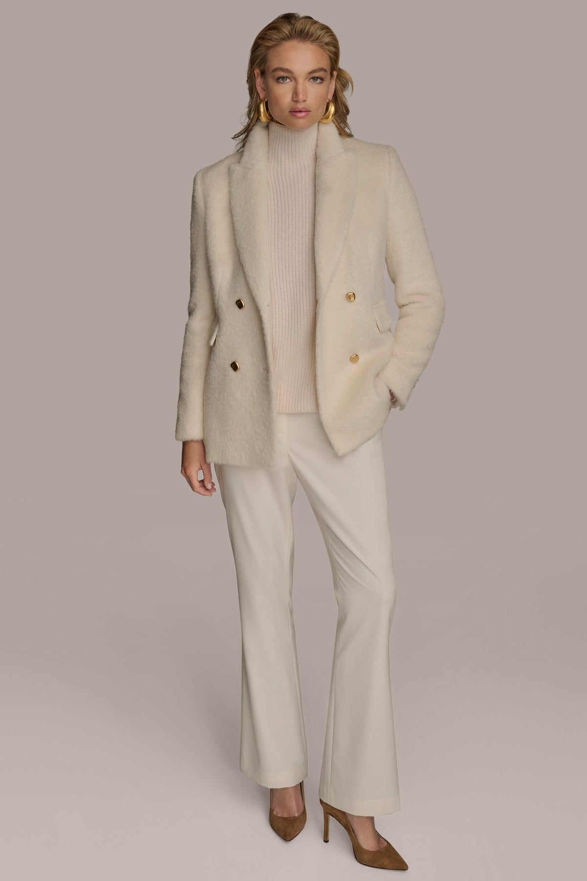 WOOL COAT - IVORY