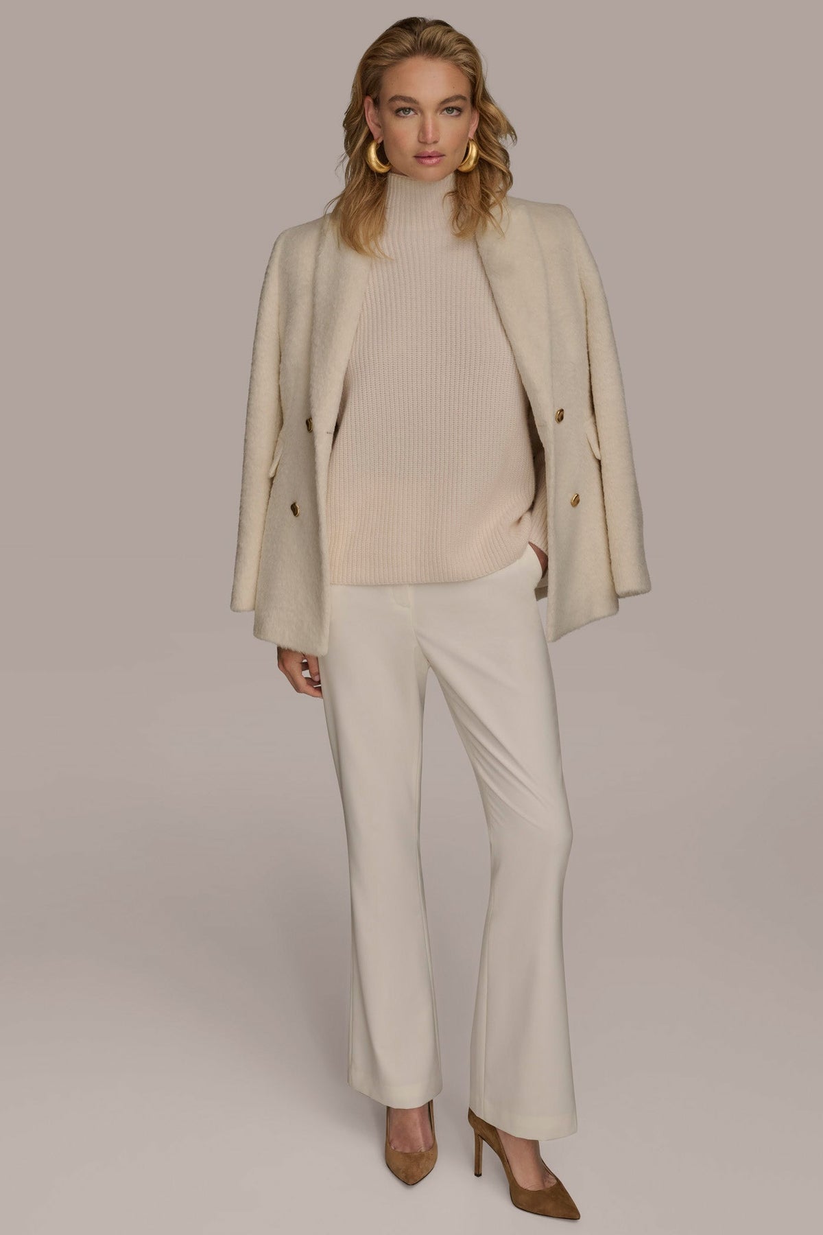 WOOL COAT - IVORY