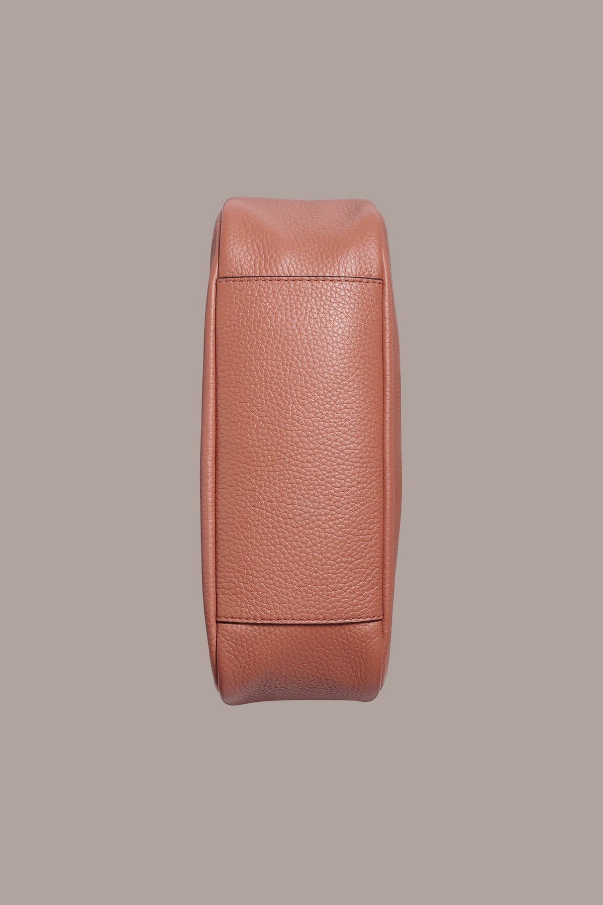 QUOGUE LEATHER SHOULDER BAG - Amber