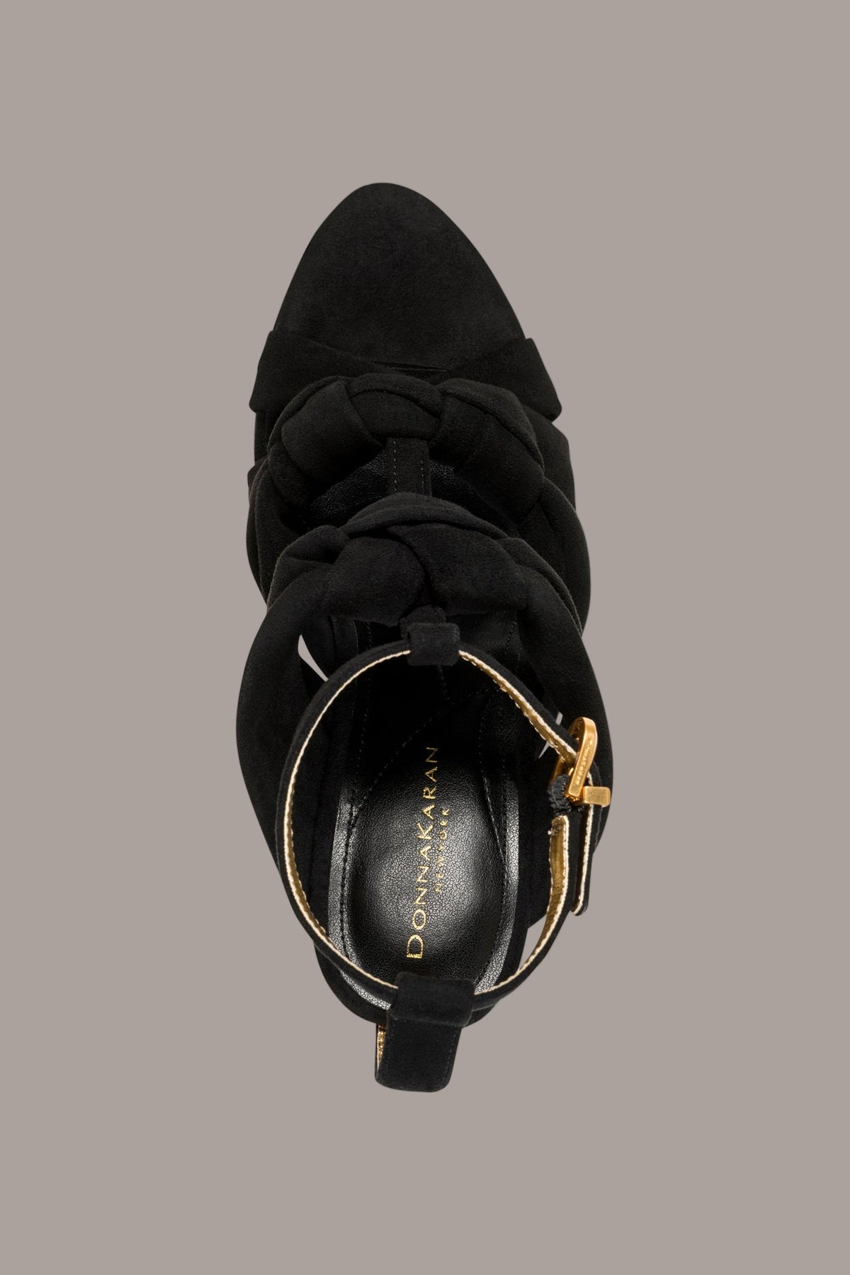 SYNNOVE T-STRAP STILETTO SANDAL - Black