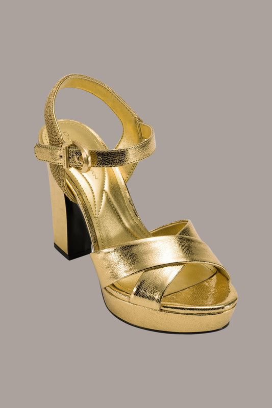 STEFANIA PLATFORM SANDAL - Gold
