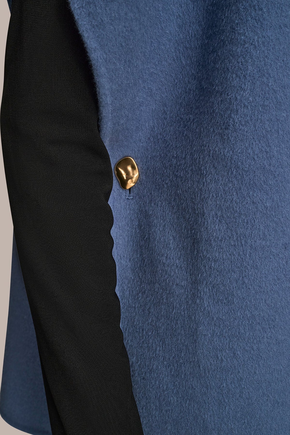 BUTTON-EMBELLISHED WOOL-BLEND CAPE - TEMPEST