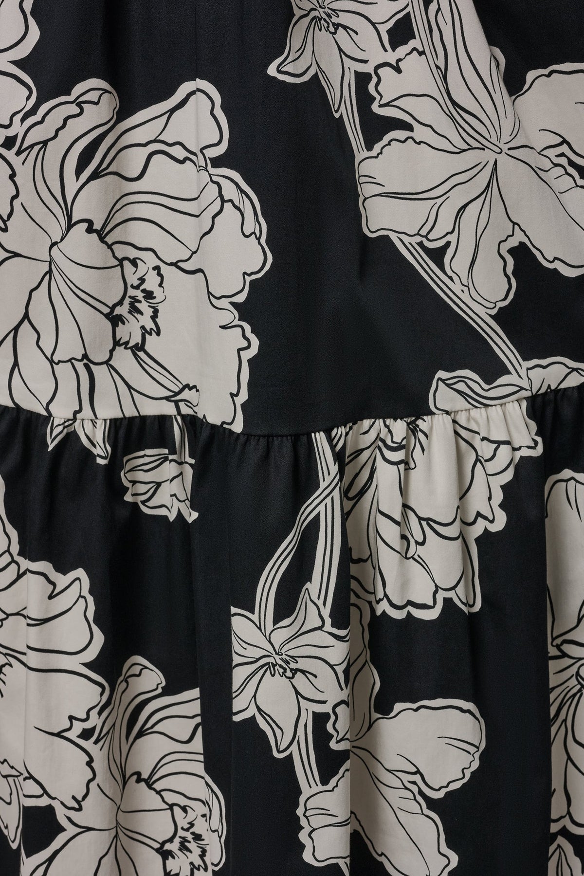 SLEEVELESS MIDI HALTER SHIRT DRESS - Black Cream