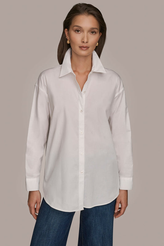 COTTON-POPLIN SHIRT - White