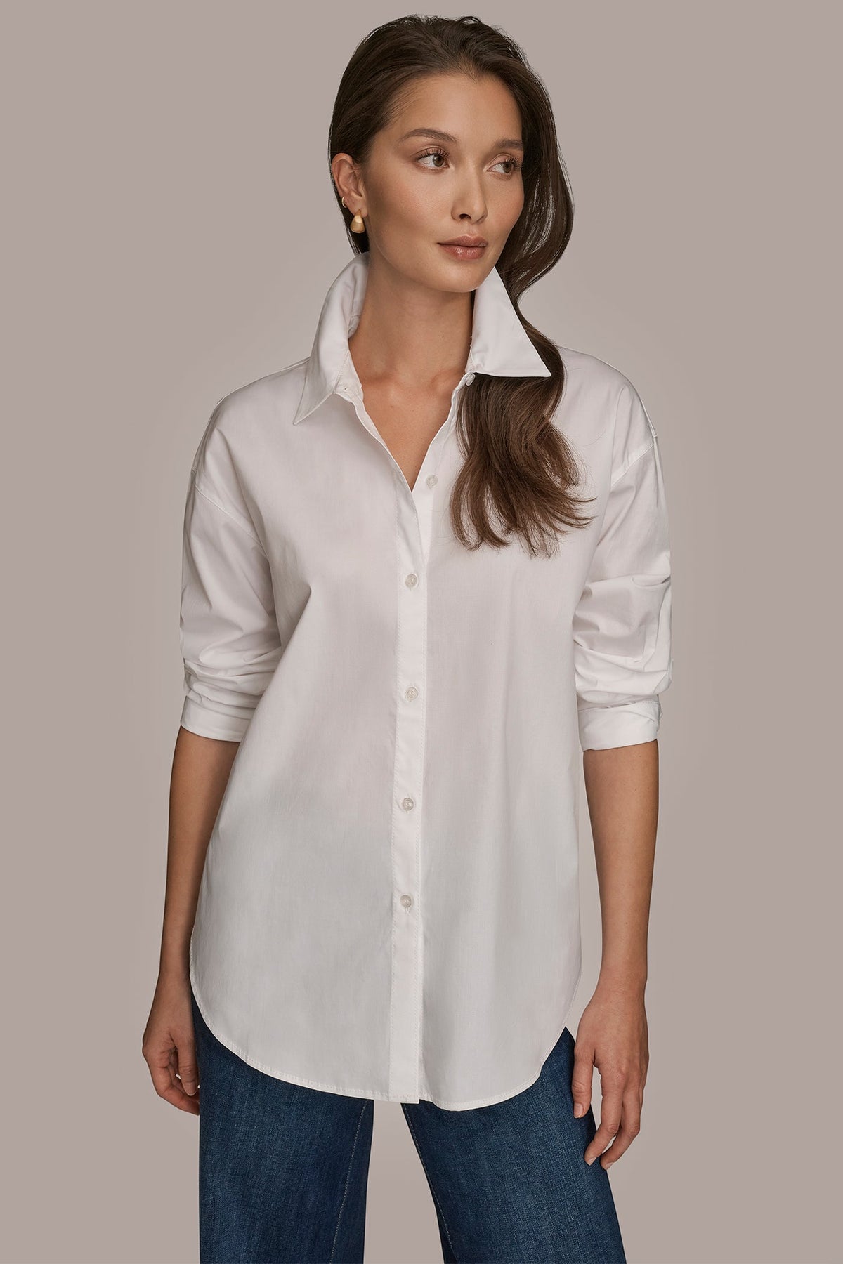 COTTON-POPLIN SHIRT - White