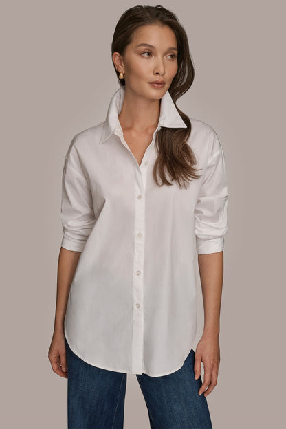 COTTON-POPLIN SHIRT - White