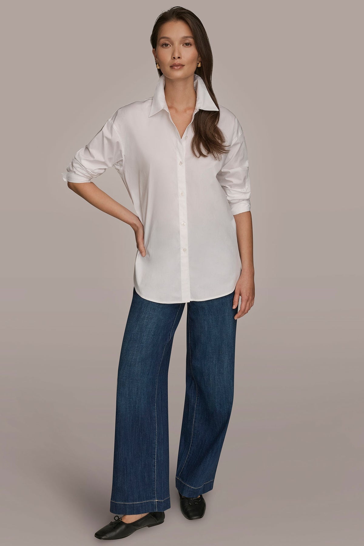 COTTON-POPLIN SHIRT - White