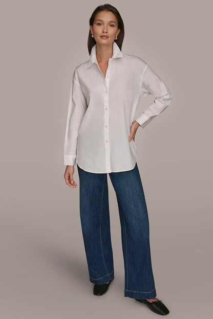 COTTON-POPLIN SHIRT - White