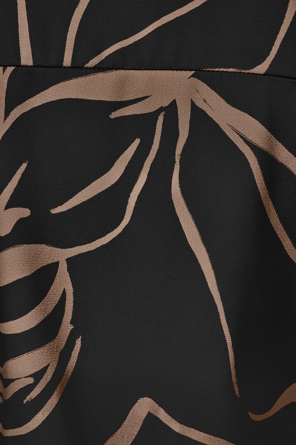 SLEEVELESS WRAP EFFECT PRINT BLOUSE - Black /Fawn