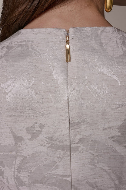 CROPPED CROSSOVER SUIT VEST - Light Flax