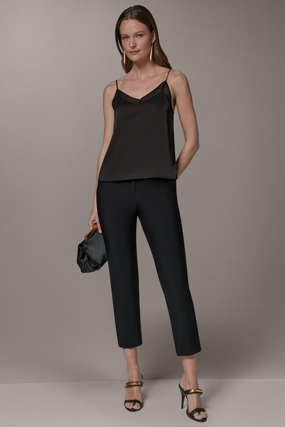 SLEEVELESS V-NECK CAMI - Black