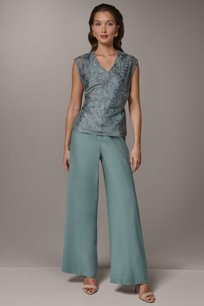 DOT BURNOUT TOP - WATERLILY