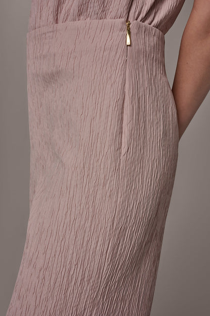EXTRA HIGH-RISE WIDE-LEG SUIT PANT - Snow Petal