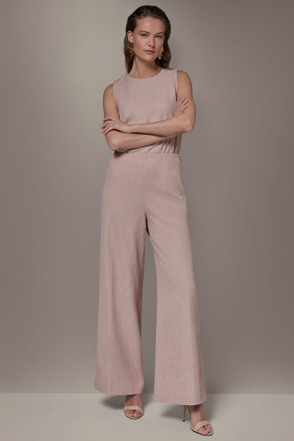 EXTRA HIGH-RISE WIDE-LEG SUIT PANT - Snow Petal