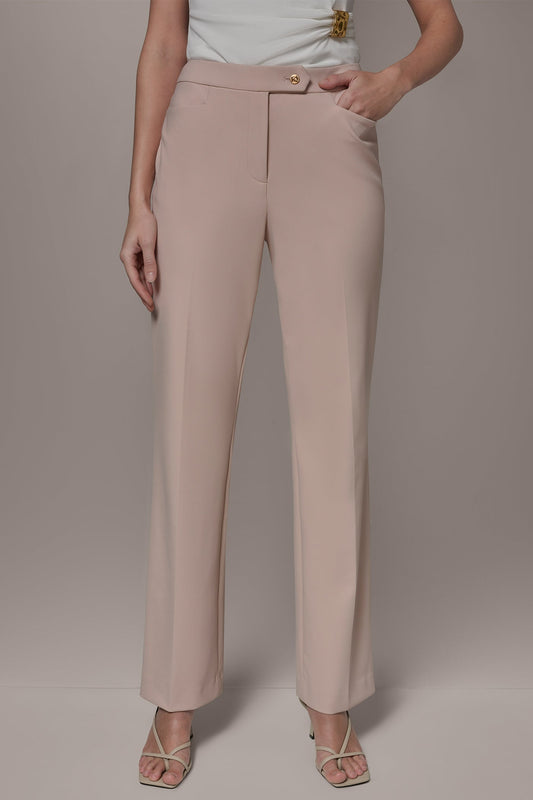 MID-RISE BOOTCUT SUIT PANT - Snow Petal