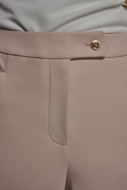 MID-RISE BOOTCUT SUIT PANT - Snow Petal