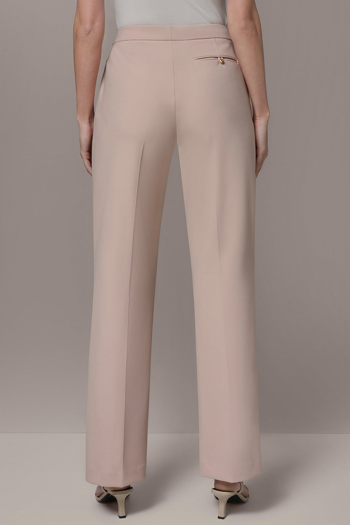 MID-RISE BOOTCUT SUIT PANT - Snow Petal