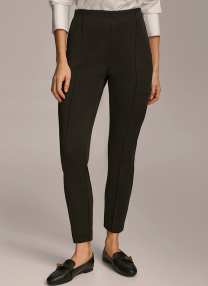 HIGH RISE ANKLE PANT - Black