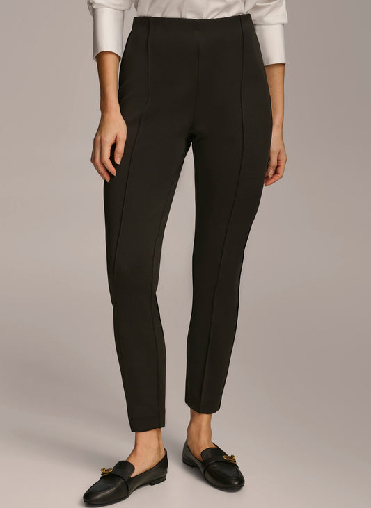 HIGH RISE ANKLE PANT - Black
