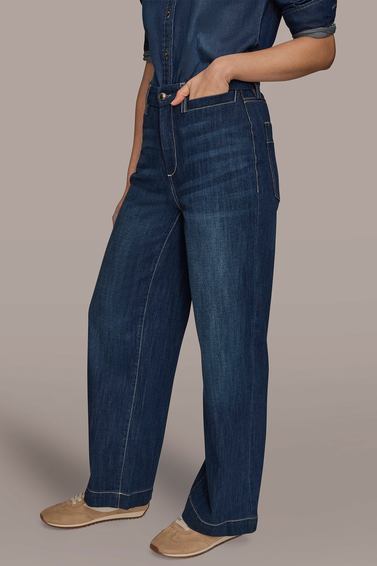 THE DONNA HIGH-RISE WIDE-LEG JEAN - The Dayton