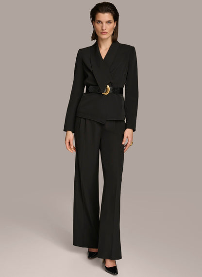 BELTED BLAZER - Black