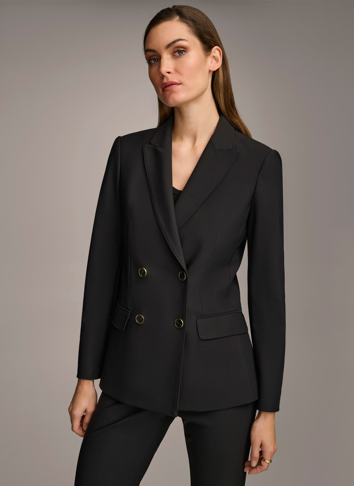 DOUBLE BREASTED JACKET - Black