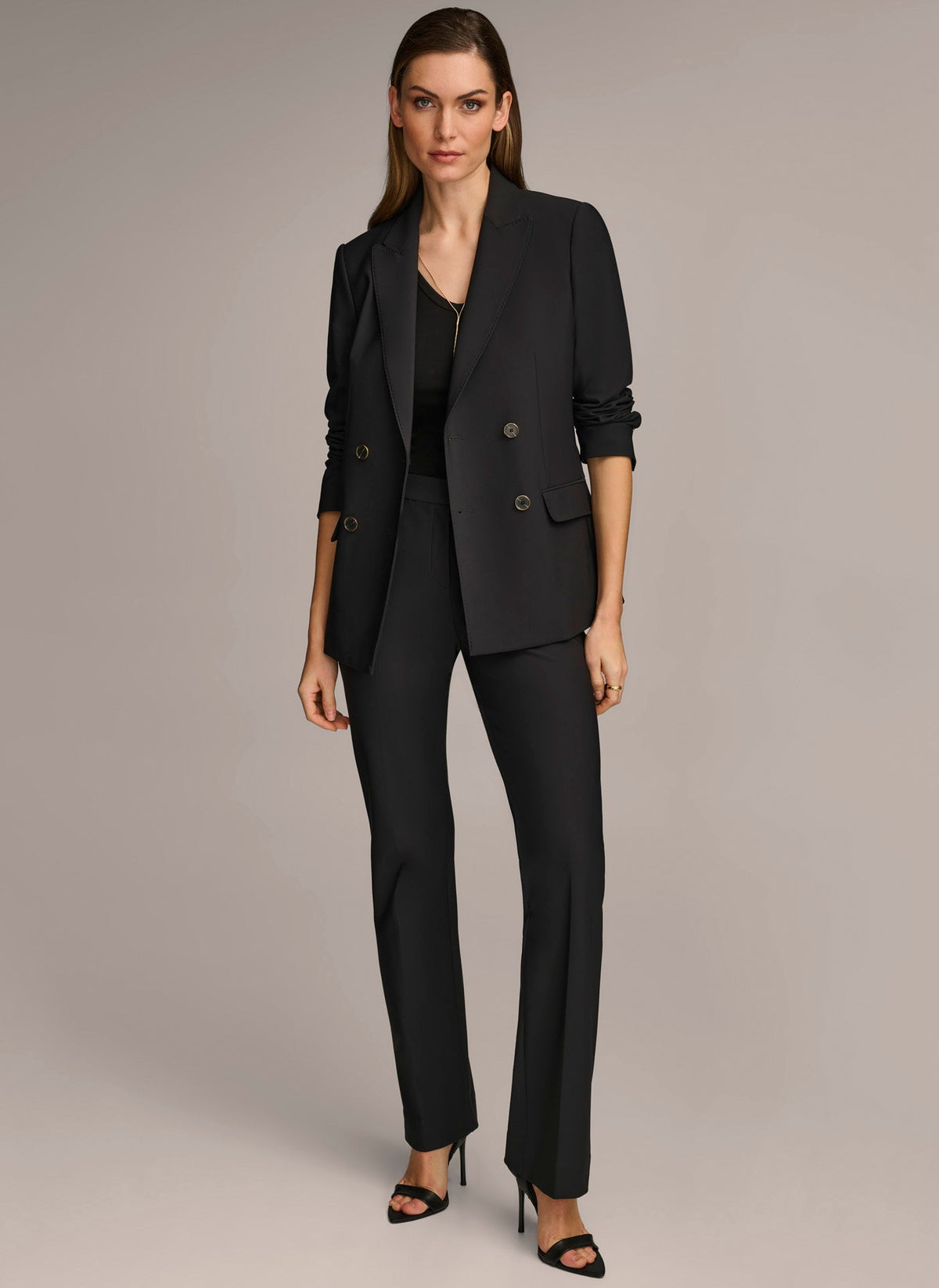 DOUBLE BREASTED JACKET - Black