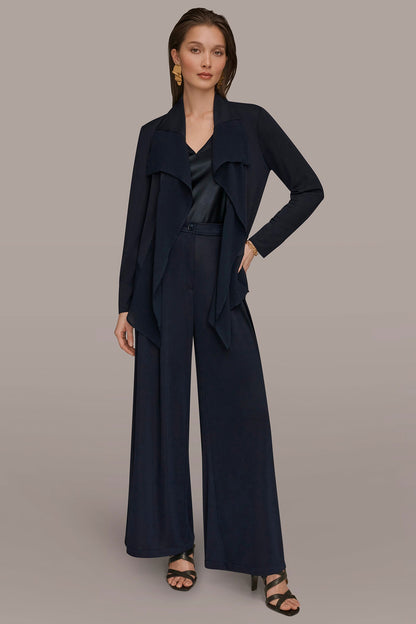 RUFFLE-FRONT JACKET - Nightfall