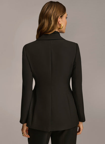 BELTED BLAZER - Black