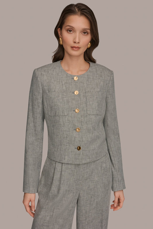 CROPPED LADY JACKET - Turin Multi