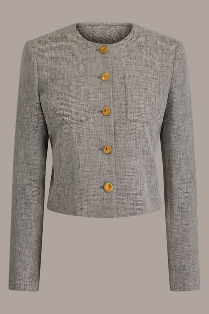 CROPPED LADY JACKET - Turin Multi