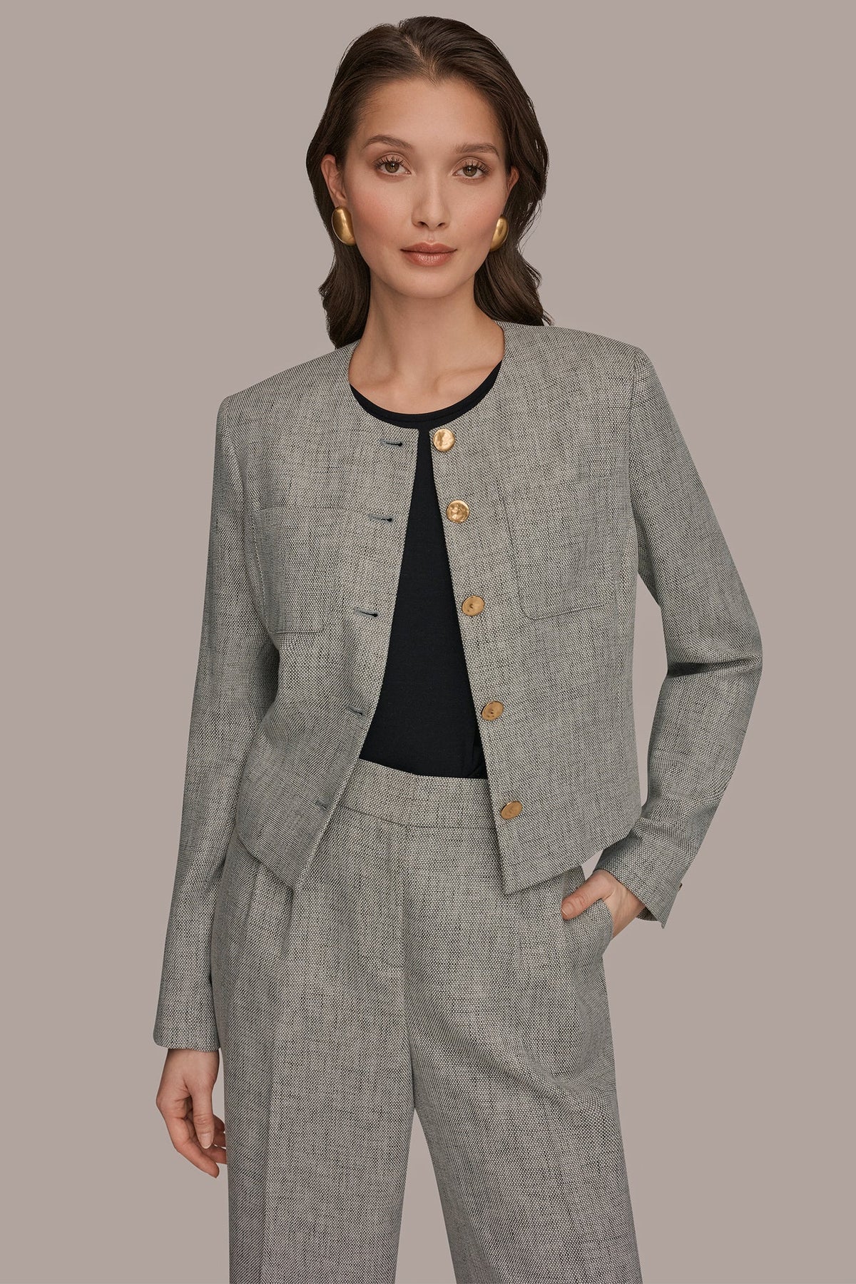 CROPPED LADY JACKET - Turin Multi