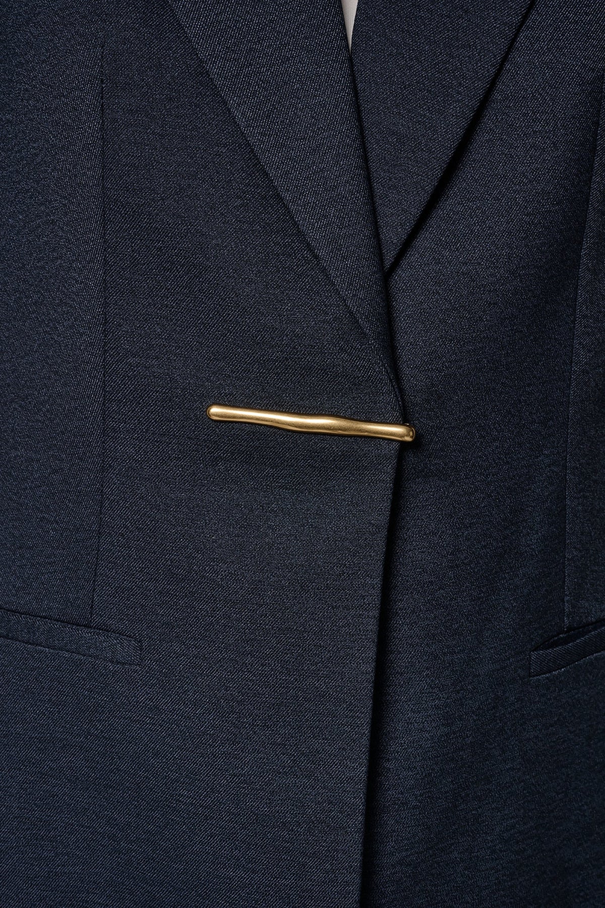 GOLD BAR LONGLINE BLAZER - Nightfall