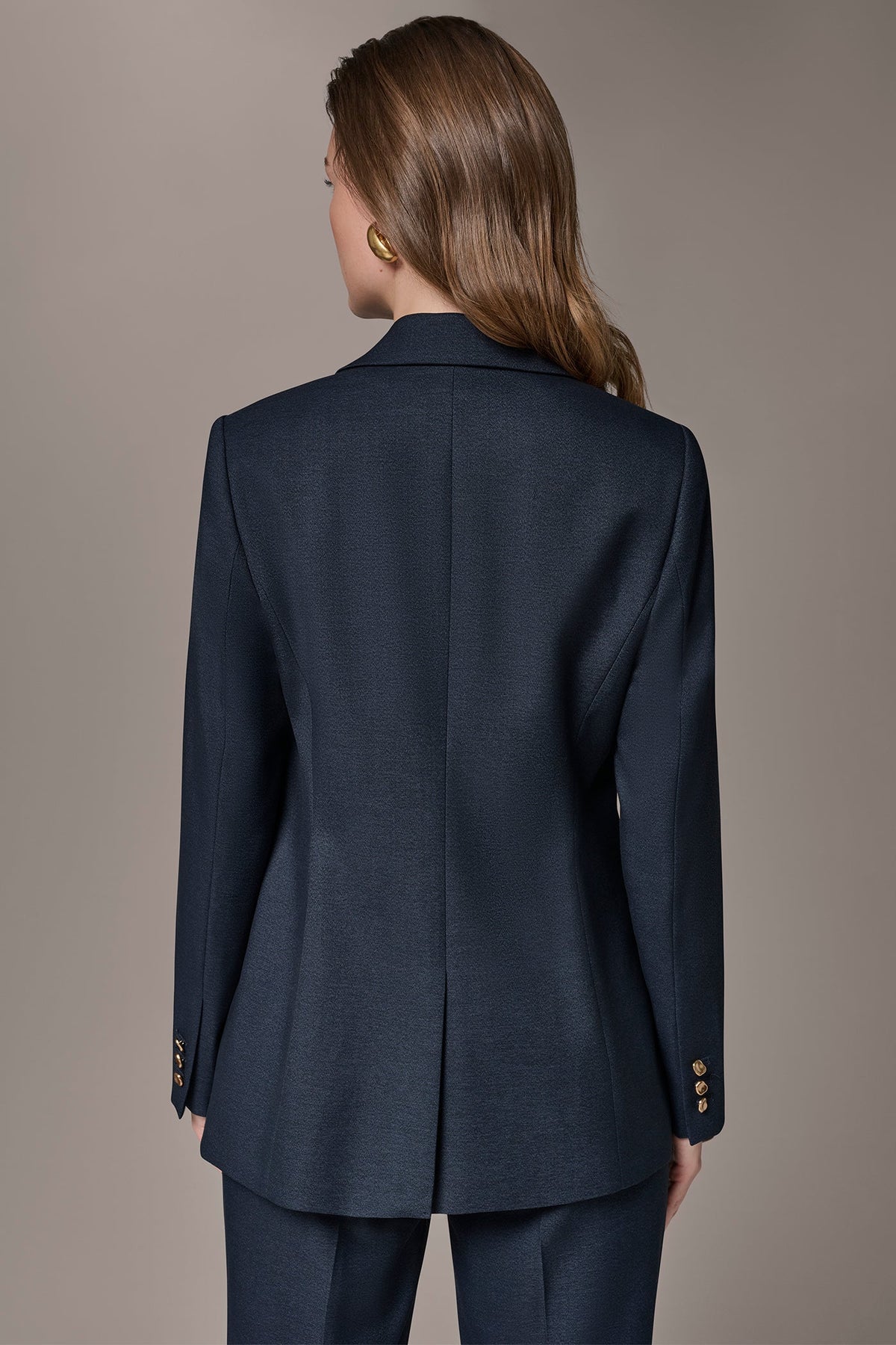GOLD BAR LONGLINE BLAZER - Nightfall