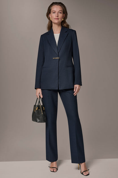 GOLD BAR LONGLINE BLAZER - Nightfall