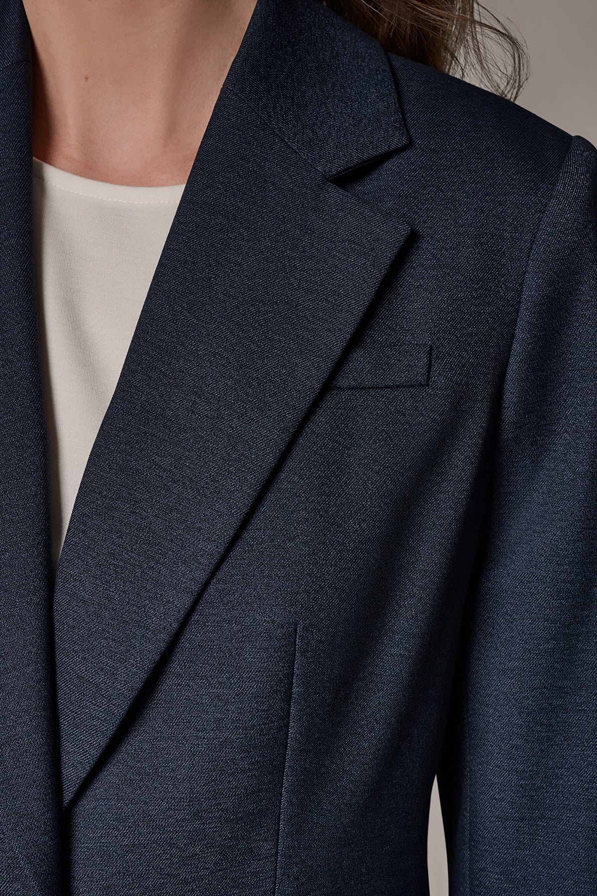 GOLD BAR LONGLINE BLAZER - Nightfall