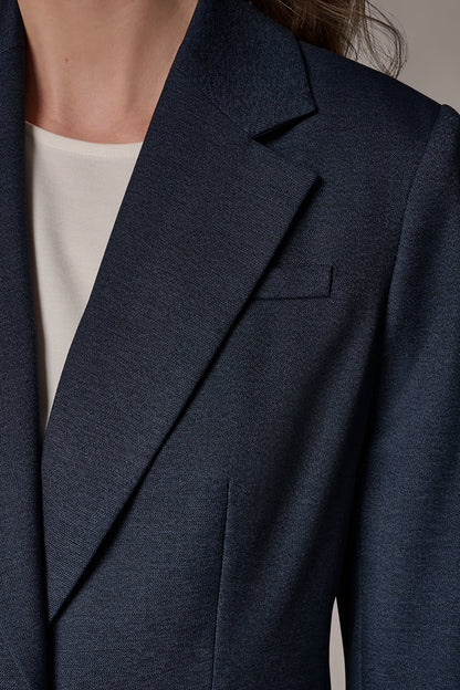 GOLD BAR LONGLINE BLAZER - Nightfall