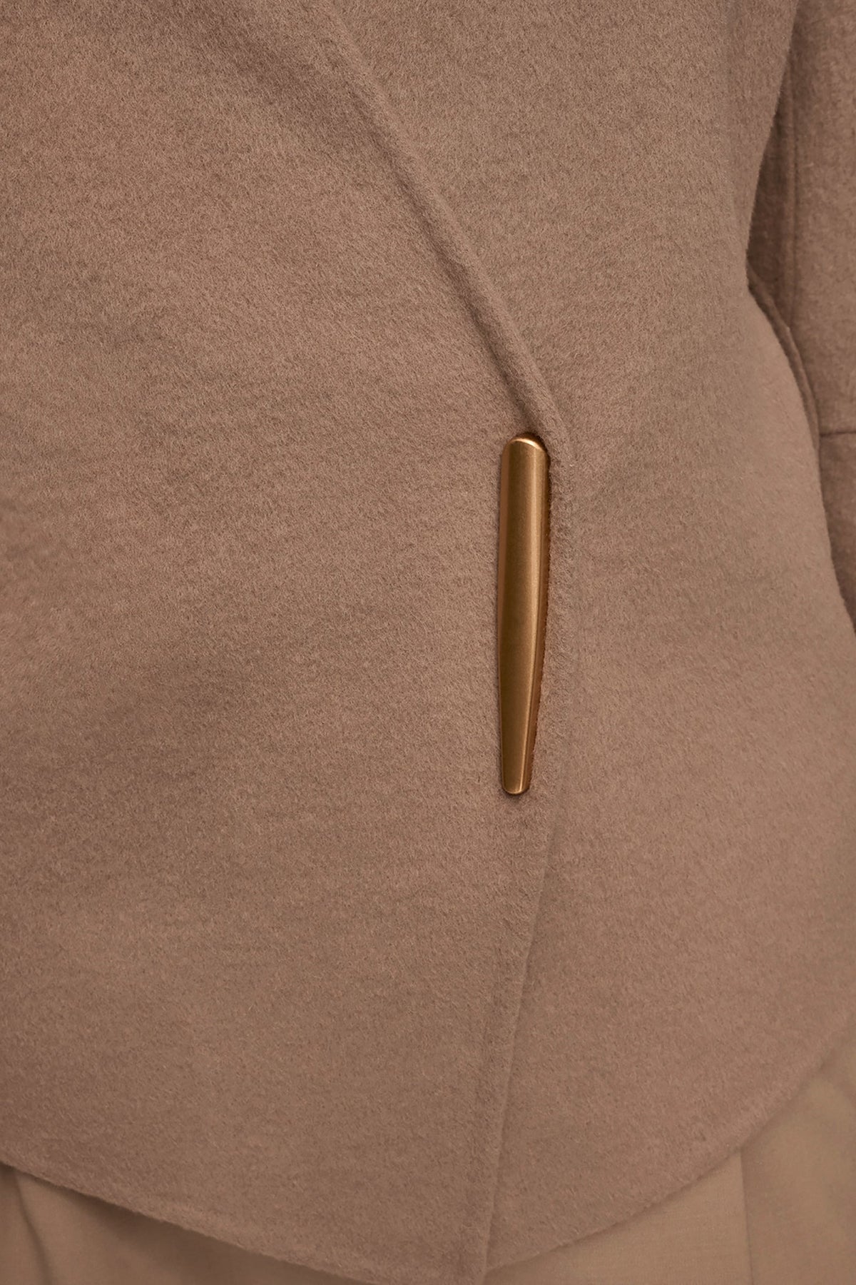 COLLARLESS EMBELLISHED WRAP JACKET - Heather Nolita