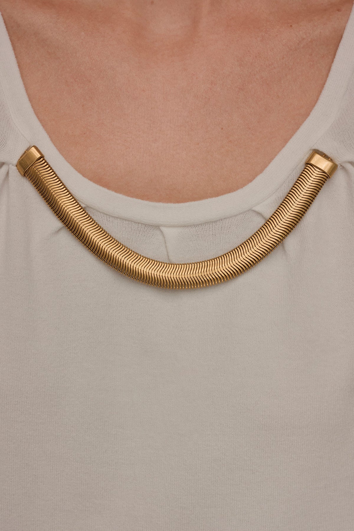CAP SLEEVE METALLIC TRIM SWEATER - Cream