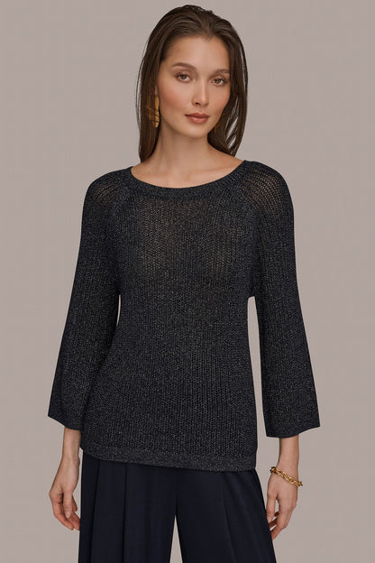 BOAT NECK DOLMAN SWEATER - Nightfall