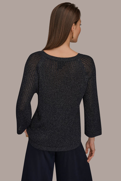 BOAT NECK DOLMAN SWEATER - Nightfall