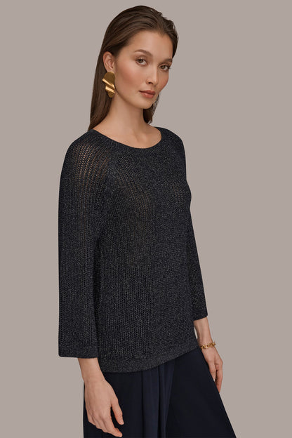 BOAT NECK DOLMAN SWEATER - Nightfall