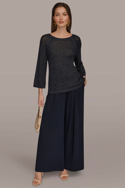 BOAT NECK DOLMAN SWEATER - Nightfall