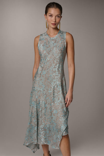 SLEEVELESS MIDI FIT AND FLARE DRESS - Turin Combo