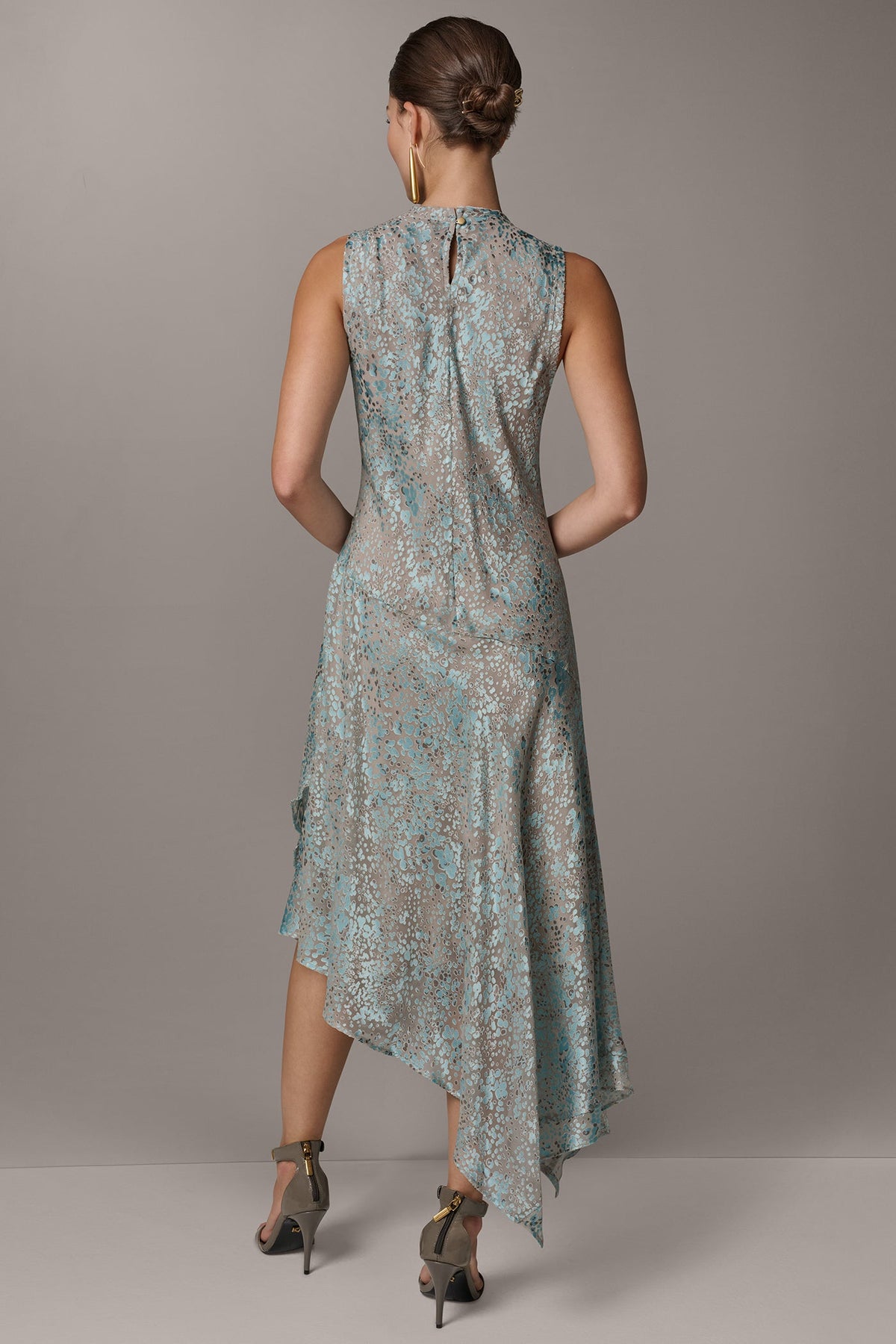 SLEEVELESS MIDI FIT AND FLARE DRESS - Turin Combo