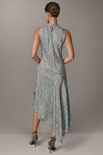 SLEEVELESS MIDI FIT AND FLARE DRESS - Turin Combo