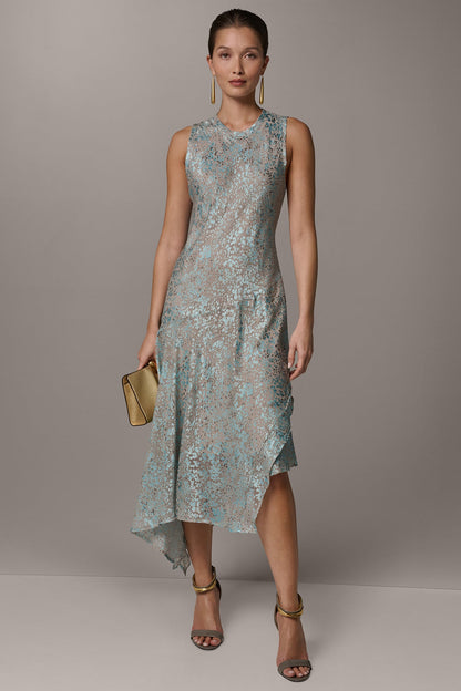 SLEEVELESS MIDI FIT AND FLARE DRESS - Turin Combo