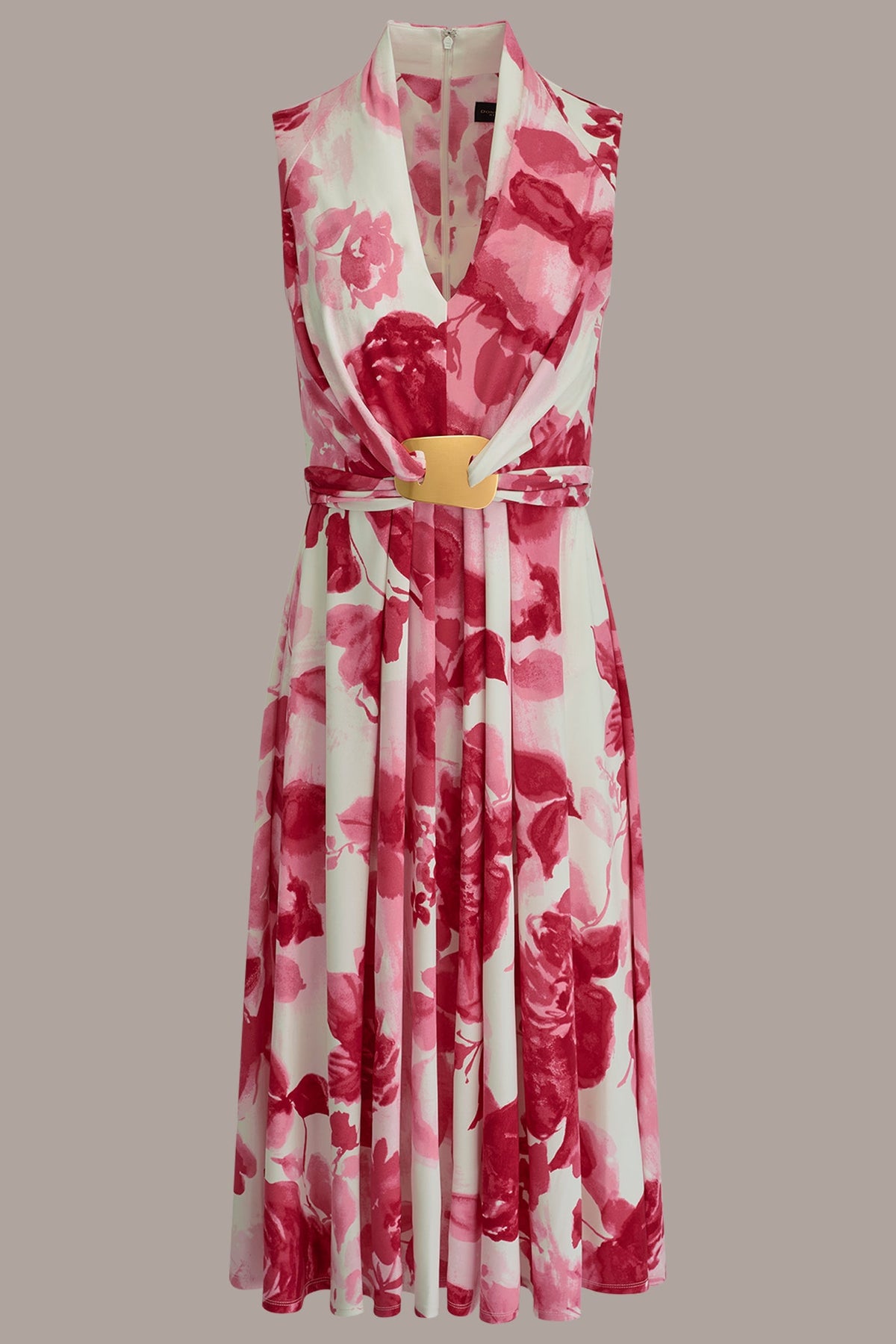 FLORAL MIDI A-LINE DRESS - Azalea Multi