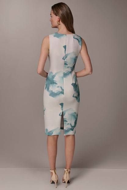 FLORAL MIDI SHEATH DRESS - Waterlily Multi